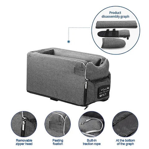 ArmoPet™ - Secure Armrest Seat for Calm Car Travel