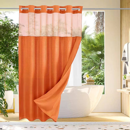 Nuvell™ - Hookless Shower Curtain With Integrated Liner And Light-Filtering Mesh