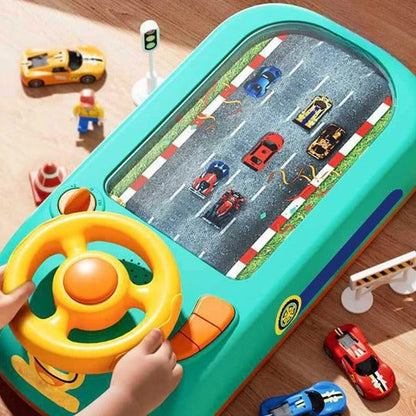 Racely™ - Compact Tabletop Racing with Steering Control