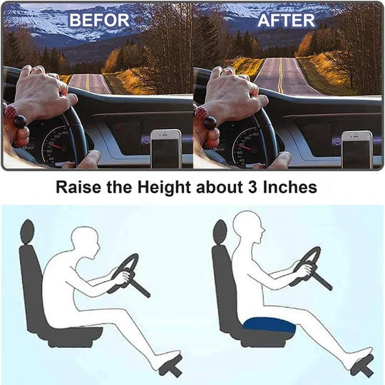 Elevon™ - Raises Seat Height Comfortably For Clearer Driving View