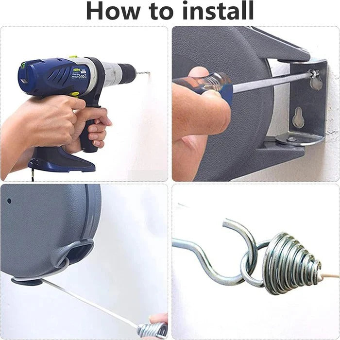 Aeris™ - Space-Saving Retractable Drying Line for Home Use