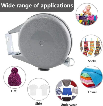 Aeris™ - Space-Saving Retractable Drying Line for Home Use