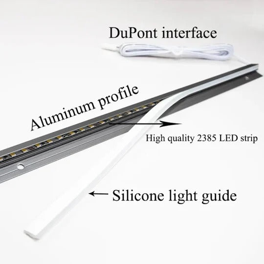 Luminex™ - Slim angled lighting for concealed cabinet illumination