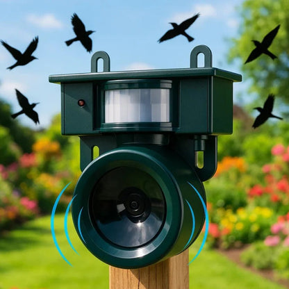 Aviara™ - Motion-Activated Solar Bird Deterrent for Gardens