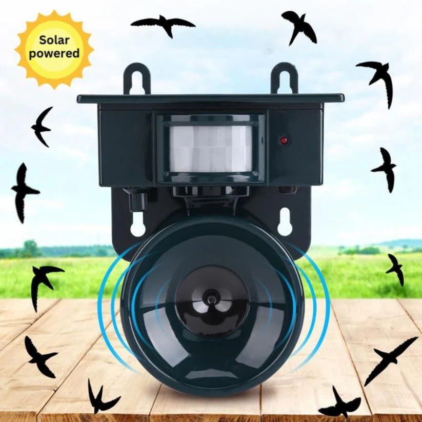 Aviara™ - Motion-Activated Solar Bird Deterrent for Gardens