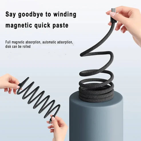 Magnea™ - Self-Coiling Cable for Neat, Hassle-Free Charging