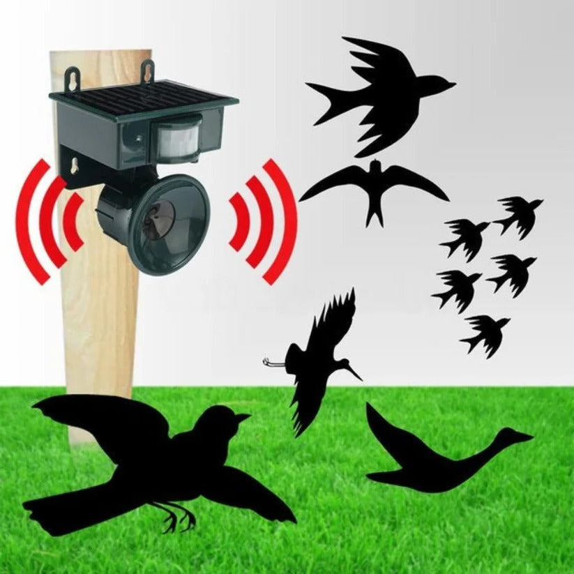 Aviara™ - Motion-Activated Solar Bird Deterrent for Gardens