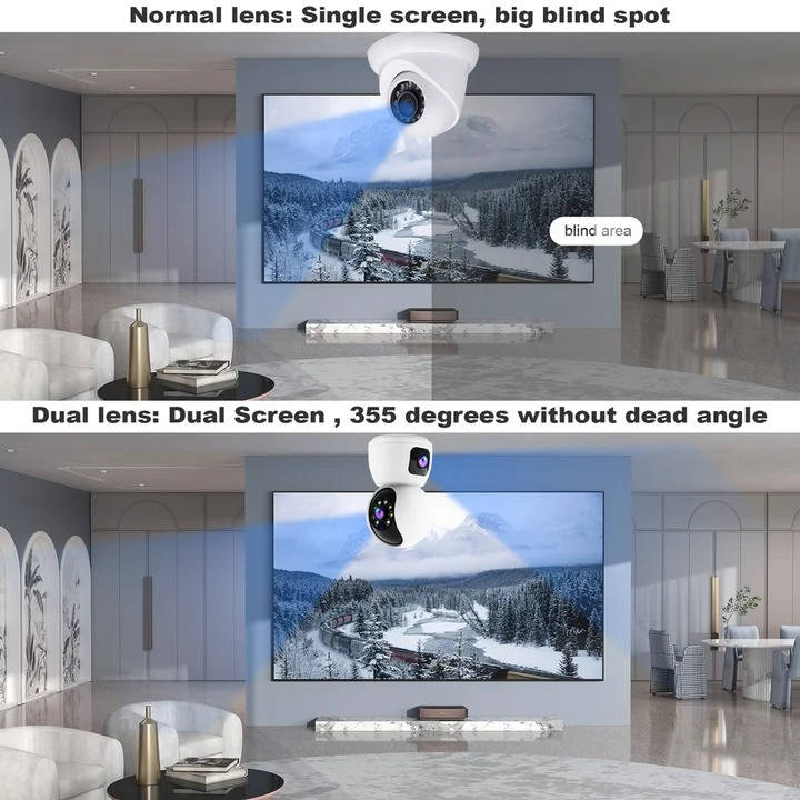 Virel™ - Discreet Home Monitoring, Wide Dual-Lens View