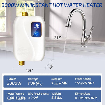 Aquaro™ - Compact Under-Sink Instant Hot Water