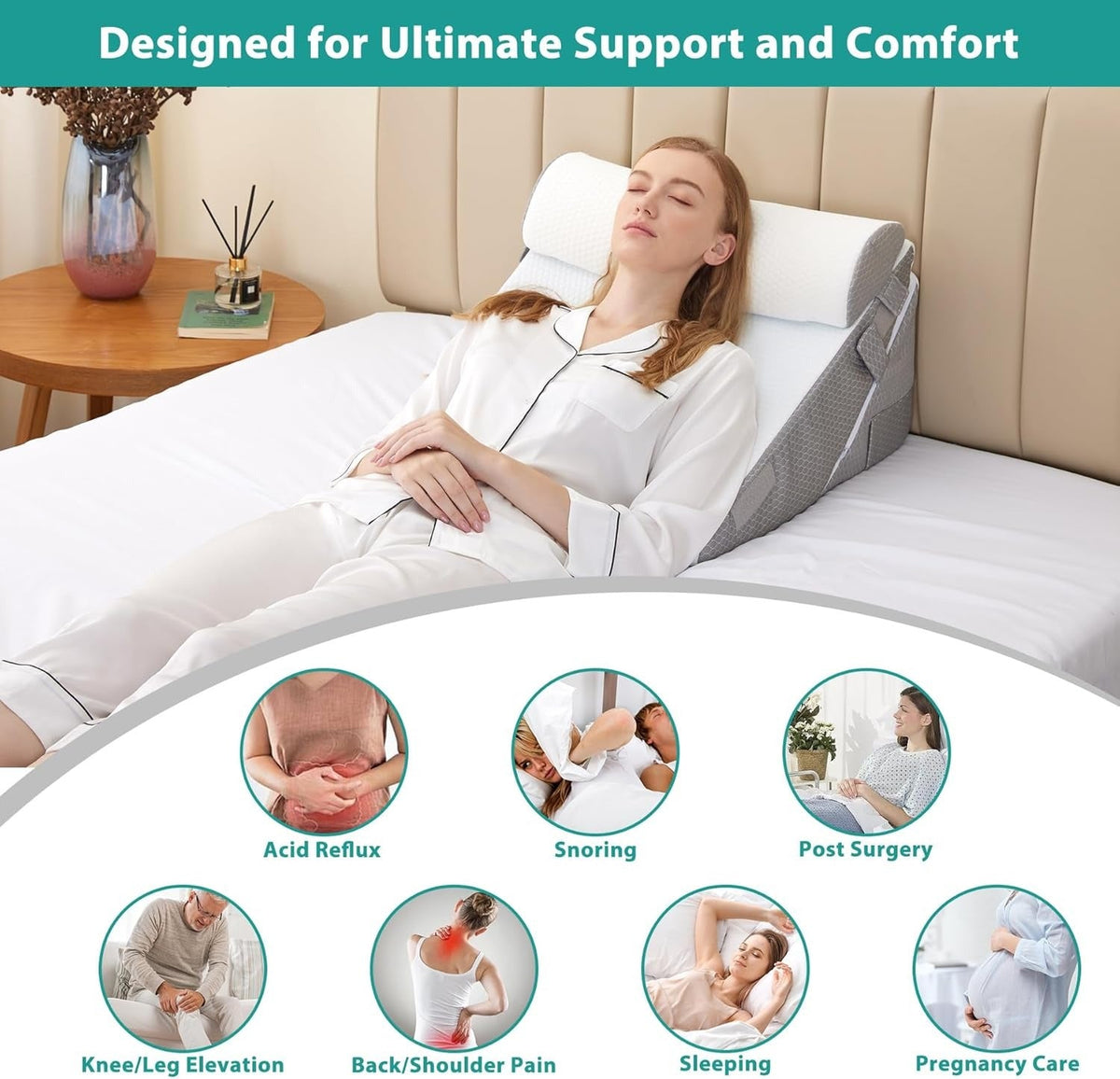 Elevra™ - Supportive Incline for Bedtime Comfort