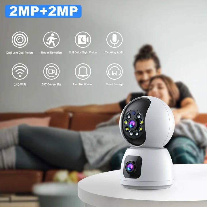 Virel™ - Discreet Home Monitoring, Wide Dual-Lens View