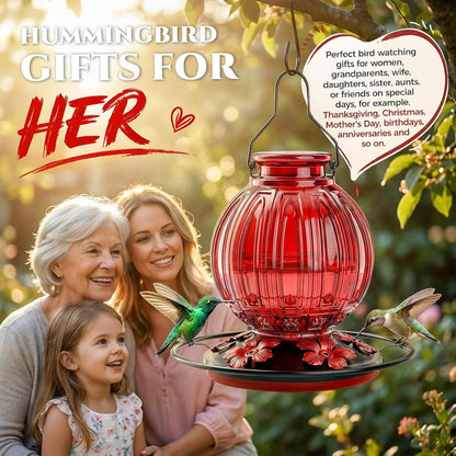 Nectra™ - Retro Glass Feeder For Backyard Hummingbirds