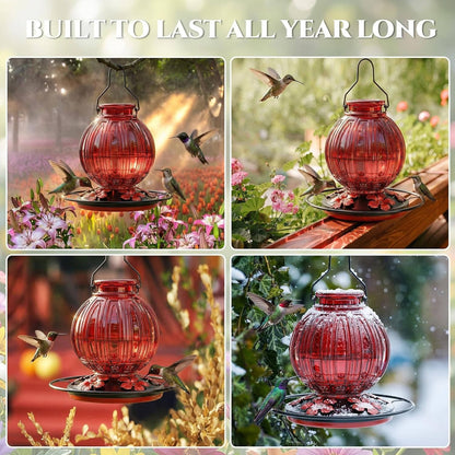 Nectra™ - Retro Glass Feeder For Backyard Hummingbirds