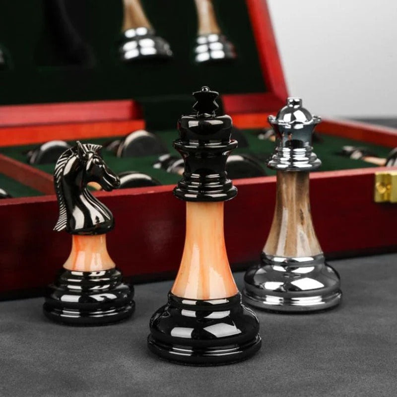 Marven™ - Hand-Weighted Chess Set for Elegant Play
