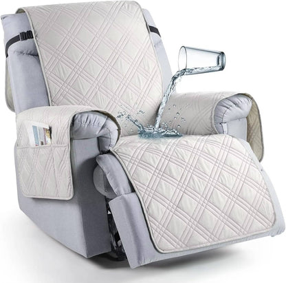 Covea™ - Soft, Waterproof Recliner Protection With Handy Arm Pockets
