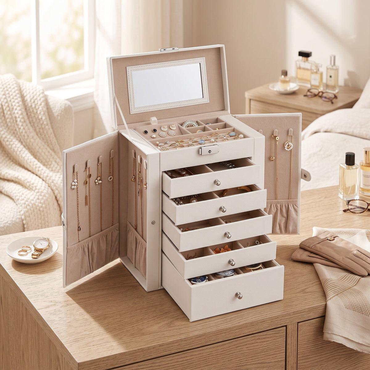 Lusara™ - Six-Level Organizer For Tangle-Free Accessories