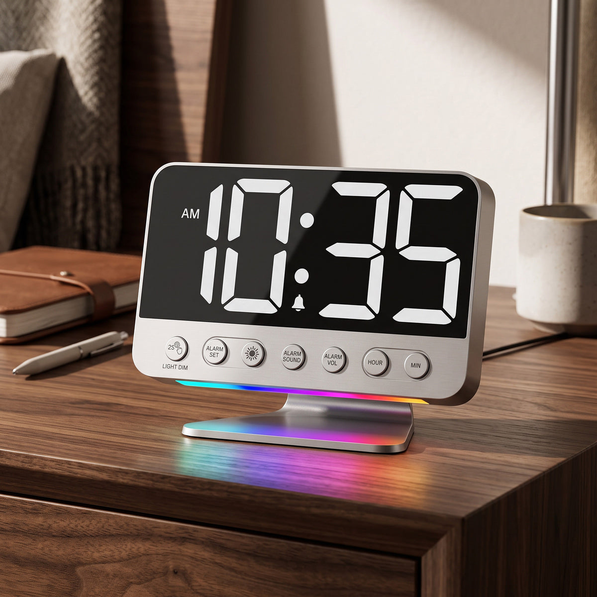Aurivo™ - Battery-Backed Alarm with Built-In Phone Charger