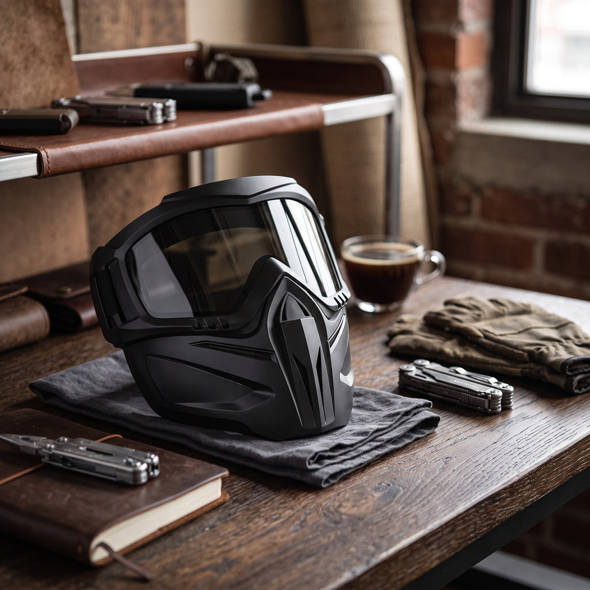 Veyro™ - Detachable Full-Face Goggle Mask for Dust Control