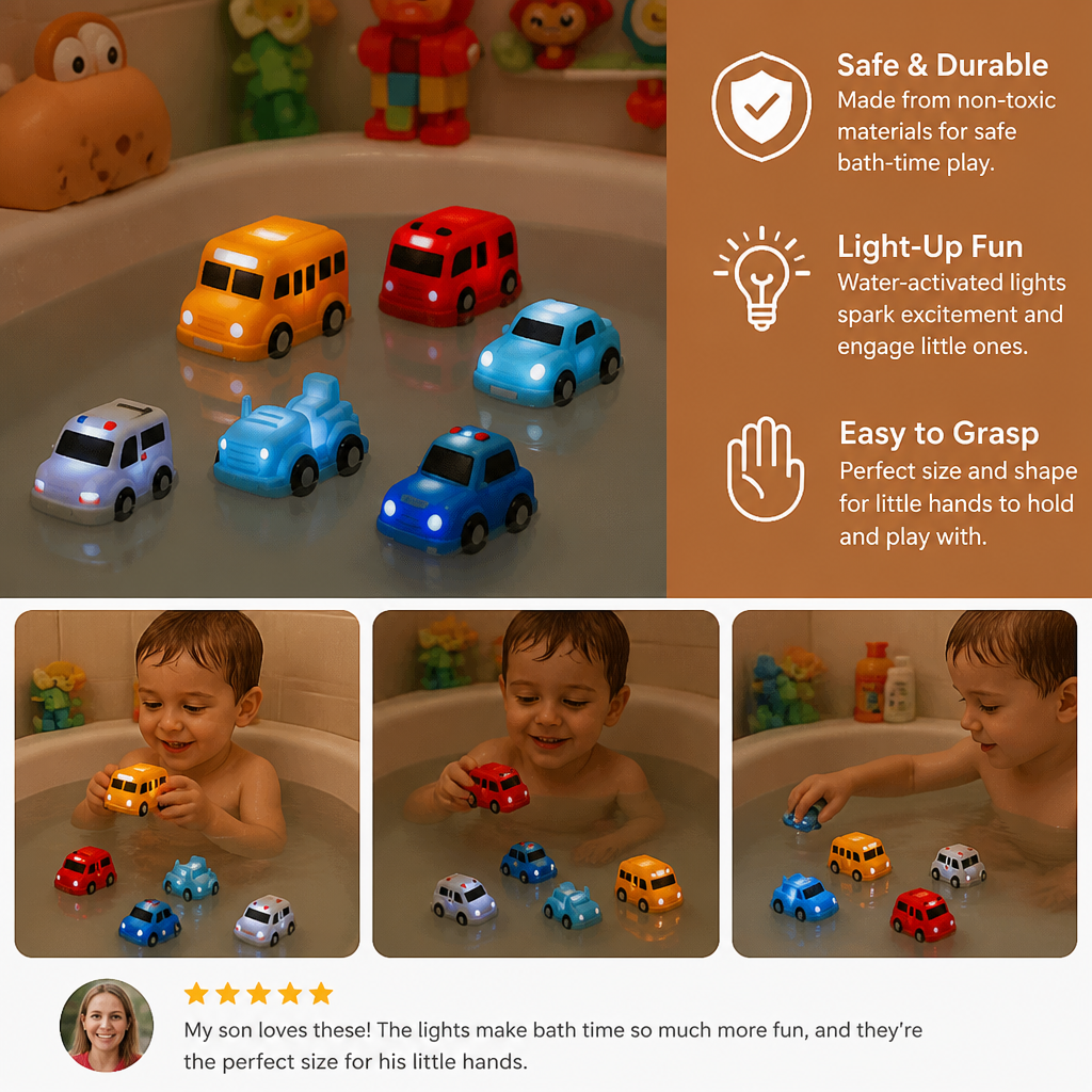 Aqulume™ - Tiny Cars That Glow On Contact