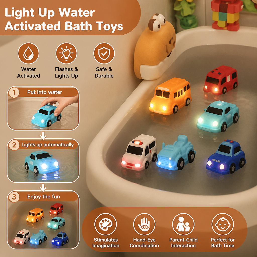 Aqulume™ - Tiny Cars That Glow On Contact