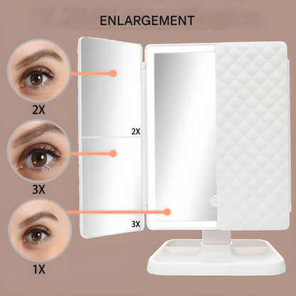 Lustra™ - Triple-View Mirror With Natural Lighting