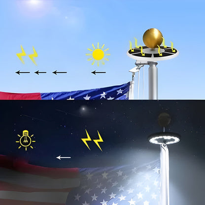 Solant™ - Automatically Lights Your Flag All Night