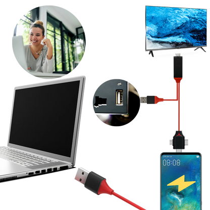 Vysio™ - Mirror Mobile Screens To Any HDMI Display