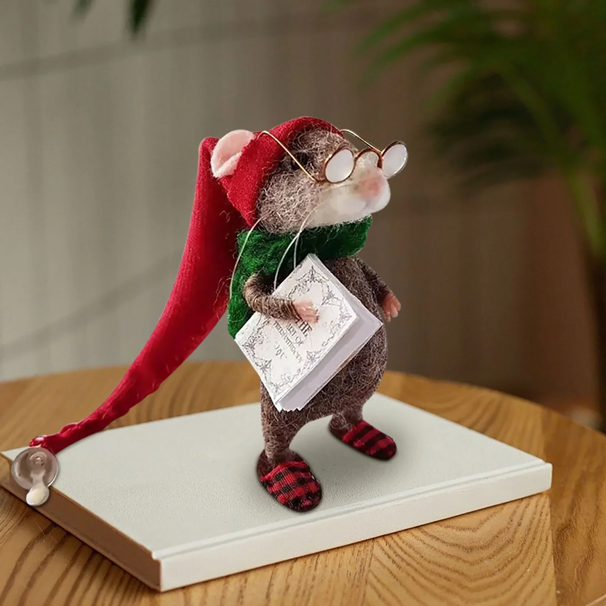 Feltro™ - Handcrafted Holiday Mouse Decoration in Wool