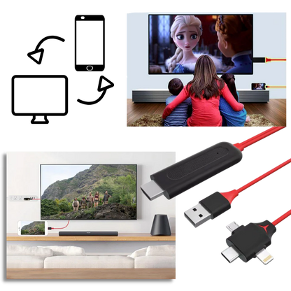 Vysio™ - Mirror Mobile Screens To Any HDMI Display