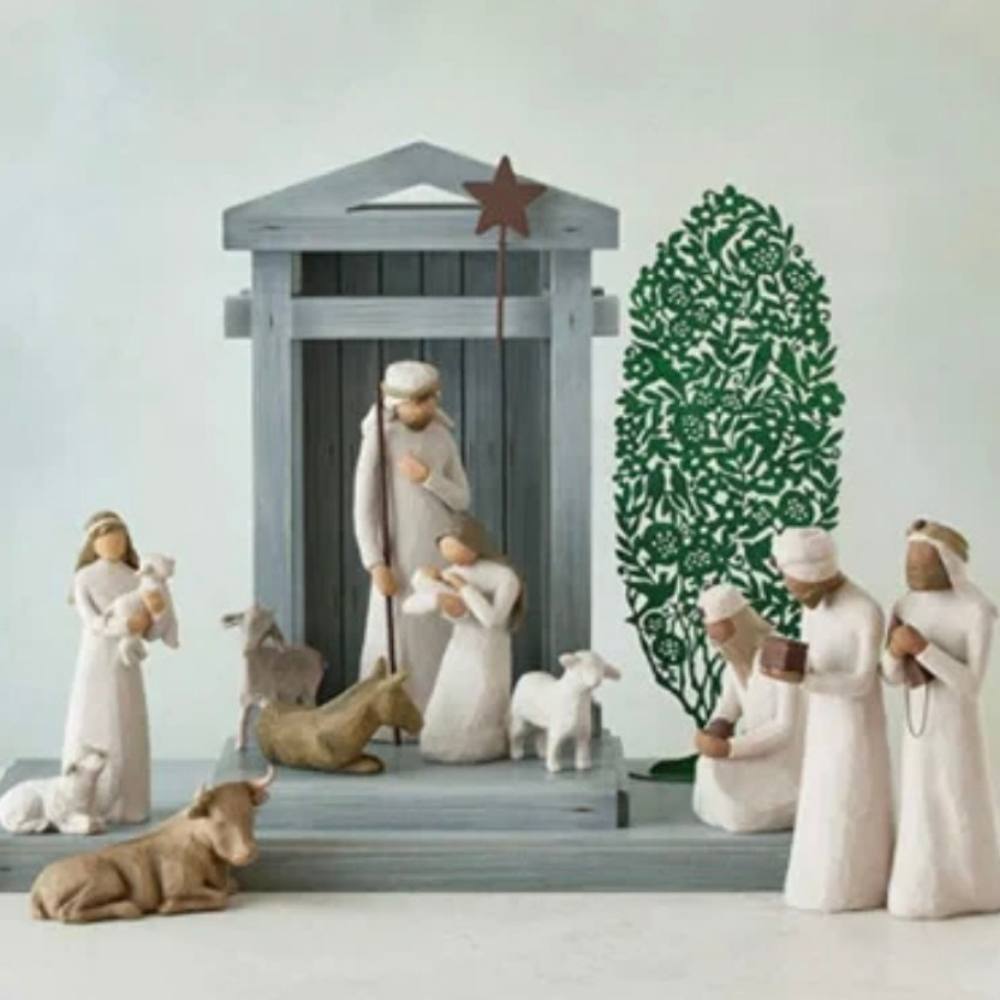 Hearthly™ - Handcrafted Barn-Wood Nativity for Mantels
