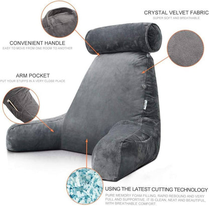 Velori™ - Plush Support for Reading and Lounging