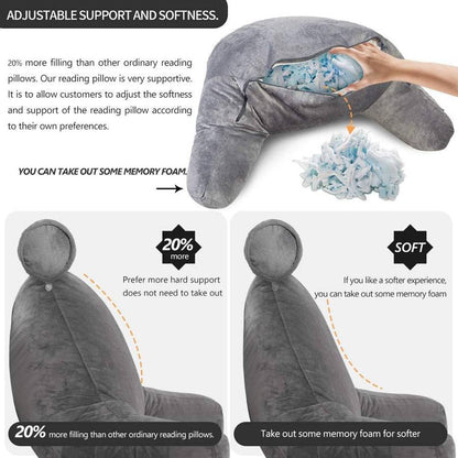 Velori™ - Plush Support for Reading and Lounging