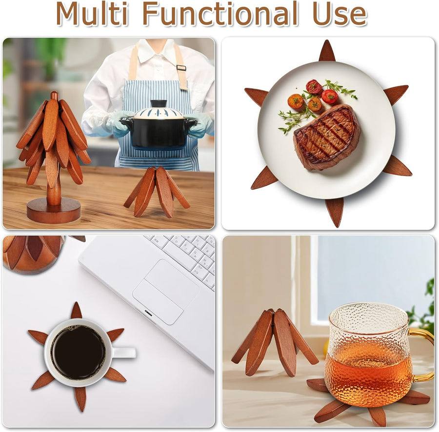 Sylva™ - Foldable Trivet That Protects Tables