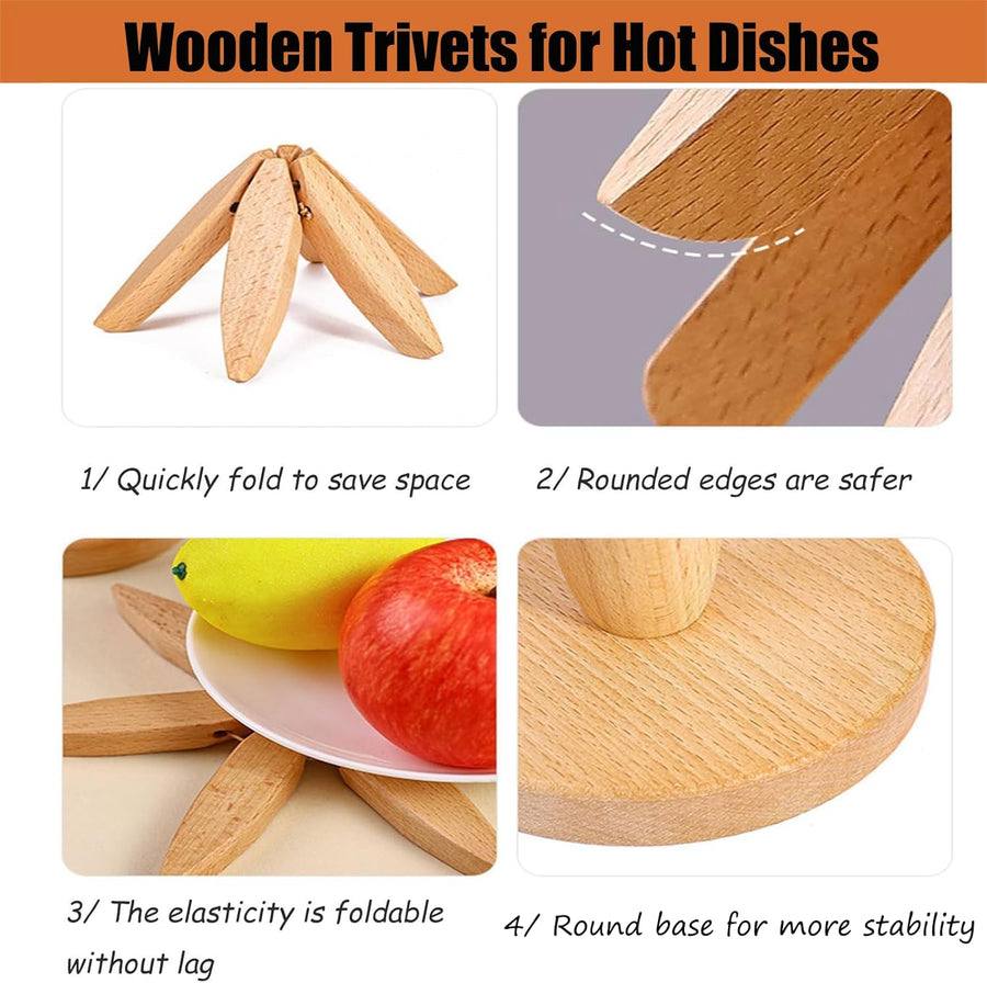 Sylva™ - Foldable Trivet That Protects Tables