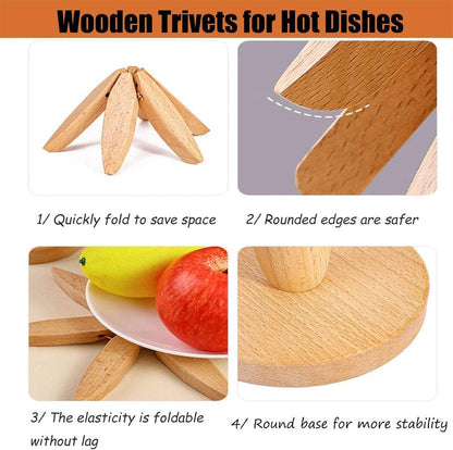 Sylva™ - Foldable Trivet That Protects Tables