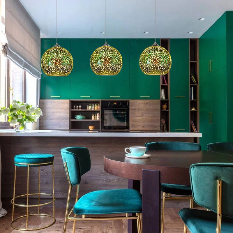 Vesari™ - Sculpted Color-Glass Pendant That Warms Rooms