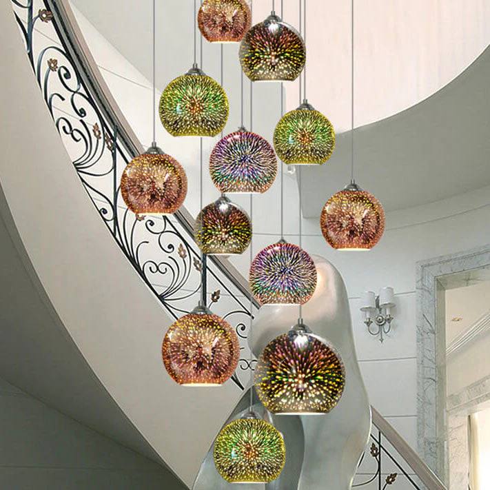 Vesari™ - Sculpted Color-Glass Pendant That Warms Rooms