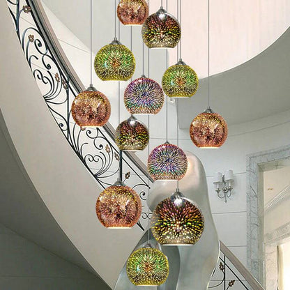 Vesari™ - Sculpted Color-Glass Pendant That Warms Rooms