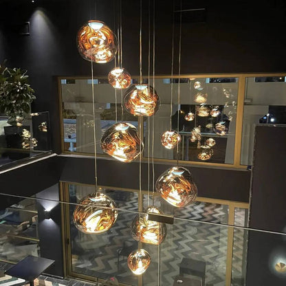 Lustra™ - Sculptural Multi-Head Pendant for Dining