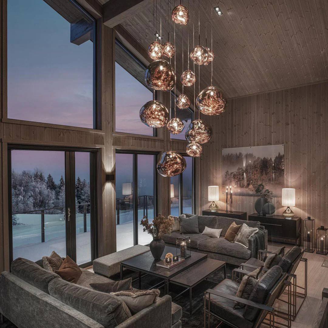Lustra™ - Sculptural Multi-Head Pendant for Dining
