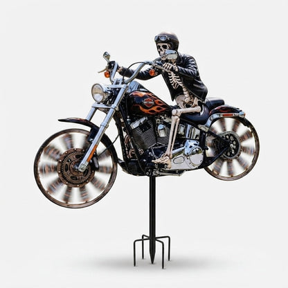 Vespero™ - Wind-Ready Garden Spinner With Skeletal Rider