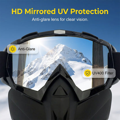 Veyro™ - Detachable Full-Face Goggle Mask for Dust Control