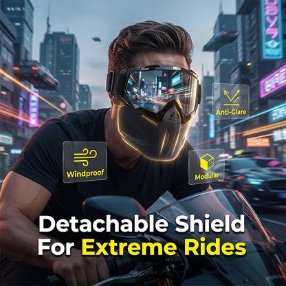 Veyro™ - Detachable Full-Face Goggle Mask for Dust Control