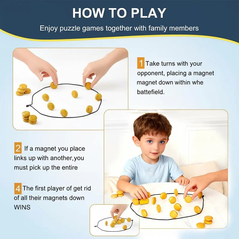 Tacton™ - Foldable Travel Game For Two Players