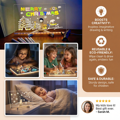 LumoArt™ - Kid-Friendly LED Tracing Board for Reusable Creativity