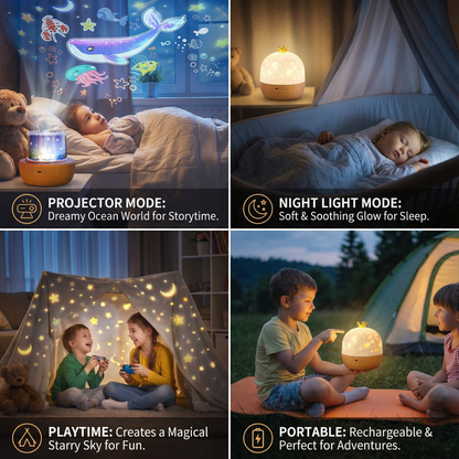 Lunora™ - Soothing Ceiling Projections for Calmer Bedtime