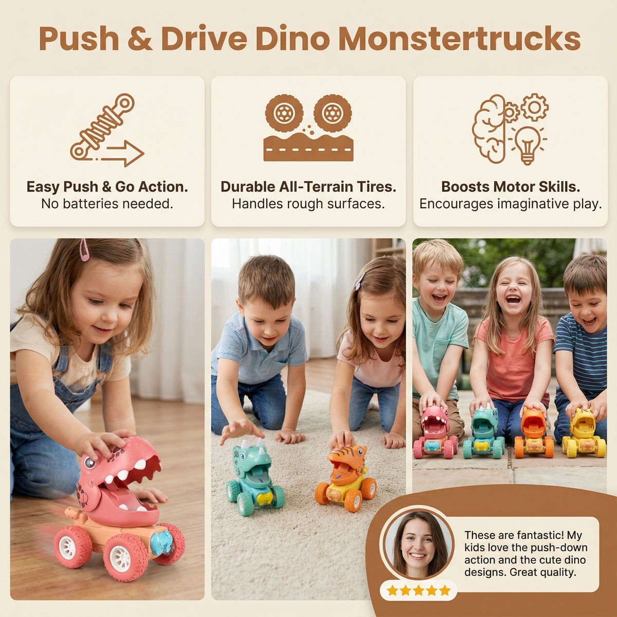 Terrax™ - Push-Forward Dino Fun for Little Hands